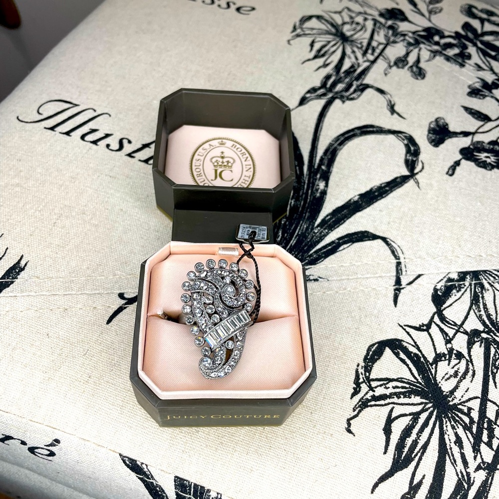 NWT Juicy Couture stone deco ring in women size 7